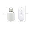 E27 lamp with remote control