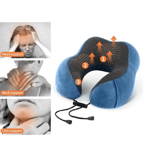 Best travel neck pillow with Eye Masks + Ear buds - Image 4