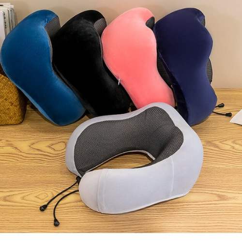 Memory Foam Neck Pillow for Airplane Sleeping by Car - Image 3