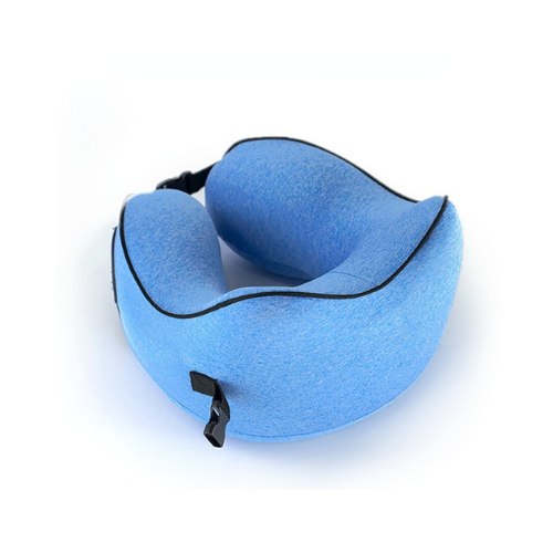 Premium U-Shaped Memory Cotton Travel Pillow for Comfort - Image 3