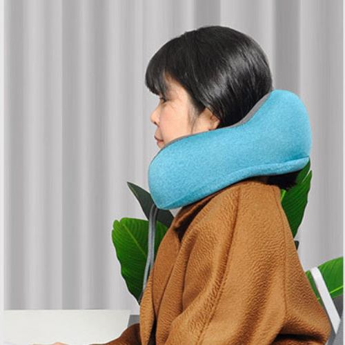 Premium U-Shaped Memory Cotton Travel Pillow for Comfort - Image 2